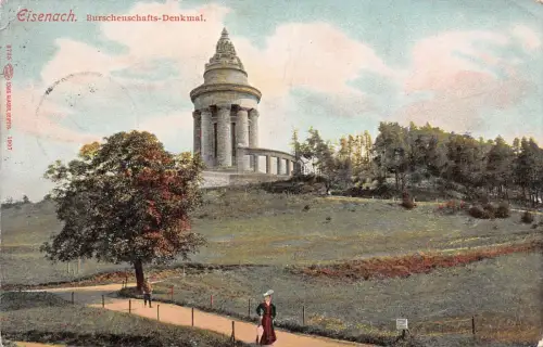 Eisenach Burschaftenschafts-Denkmal Postkarte AK 1908