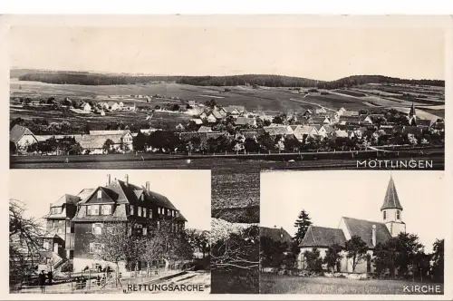 Möttlingen "Rettungsarche" Kirche Baden-Württemberg Postkarte AK 1932