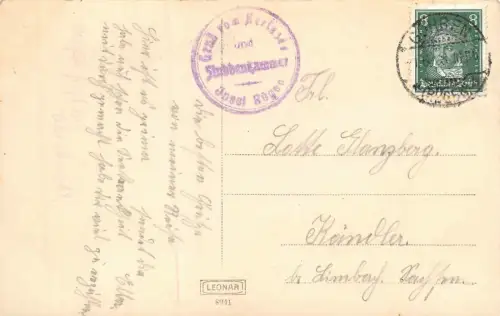 Stubbenkammer a. d. Insel Rügen Wilhelmssicht Postkarte AK 1928