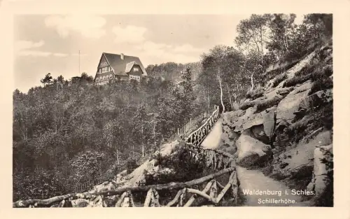Waldenburg i. Schles. Schillerhöhe Postkarte