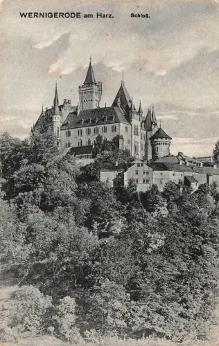 Wernigerode am Harz Schloß Postkarte AK 1921