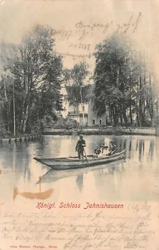 Königl. Schloss Jahnishausen Postkarte AK 1903