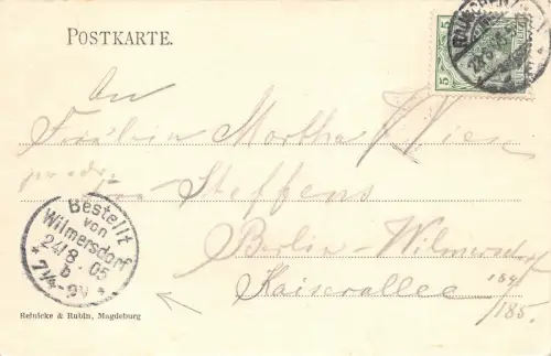 Rauschen Cordollingschlucht Ansichtskarte Ostpreußen 1905