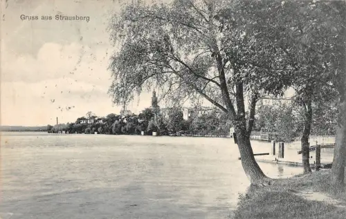 Gruss aus Strausberg Brandenburg Postkarte 1908