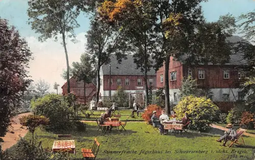 Jägerhaus bei Schwarzenberg Erzgebirge Sachsen Postkarte
