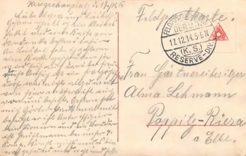 Zerstörte Höuser in Sainte-Marie-à-Py Feldzug Frankreich 1914