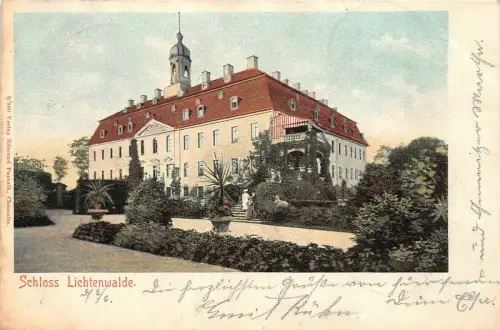 Schloss Lichtenwalde Postkarte 1903