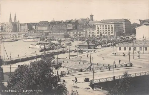 Helsinki Helsingfors Ansicht Postkarte AK