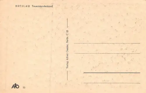 Breslau (Wroclaw) Tauentziendenkmal Postkarte AK