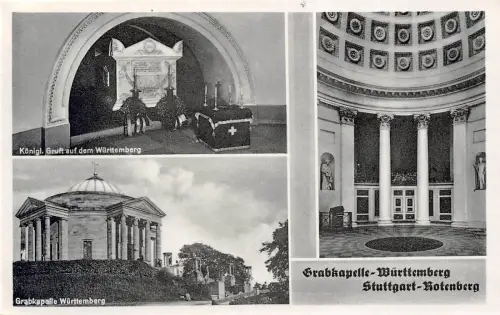 Grabkapelle-Württemberg Stuttgart-Rotenberg Baden-Württemberg Postkarte AK