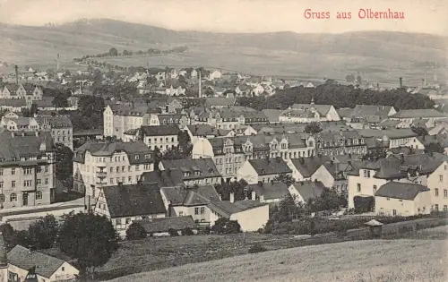Gruss aus Olbernhau Ansicht Postkarte AK