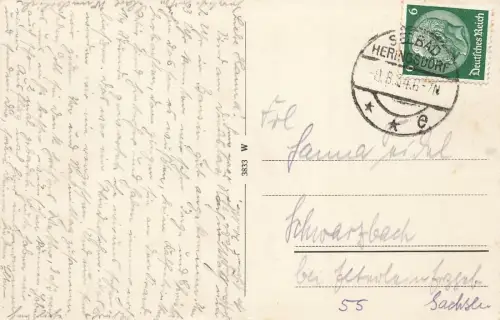 Brandung an der Ostmole Osternothafen Swinemünde Pommern Postkarten AK 1934