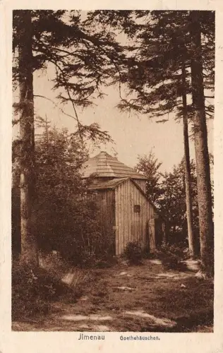 Goethehäuschen in Ilmenau Thüringen Postkarte AK 1922