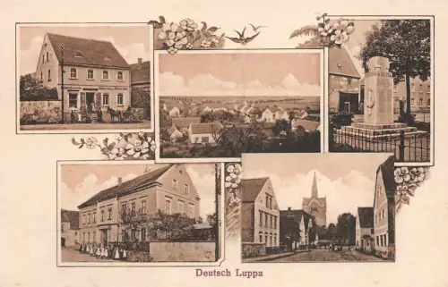 Deutsch Luppa Colonialwaaren Restauration v. Wilhelm Nöbel AK