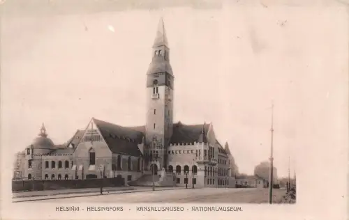 Helsinki Nationalmuseum Postkarte AK