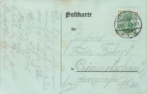 Gruss aus Treptow b/Berlin Neues Eierhäuschen F. Müller Dampfer Postkarte 1911
