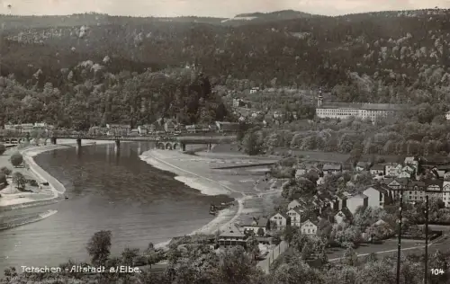 Tetschen Altstadt a./Elbe Postkarte AK