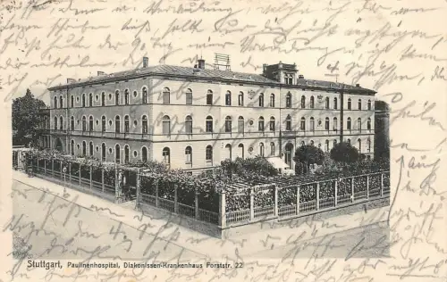 Stuttgart Paulinenhospital Diakonissen-Krankenhaus Baden-Württemberg AK 1914