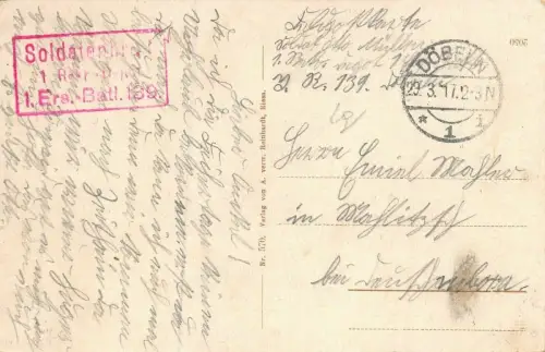 Von der Übung zurück ins Lager Truppen-Übungsplatz Zeithain Sachsen AK 1917