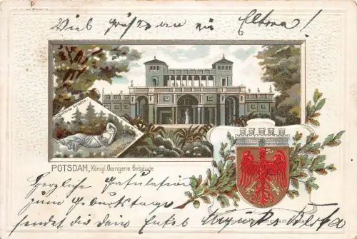 Potsdam Königl. Orangerie Gebäude Postkarte 1912
