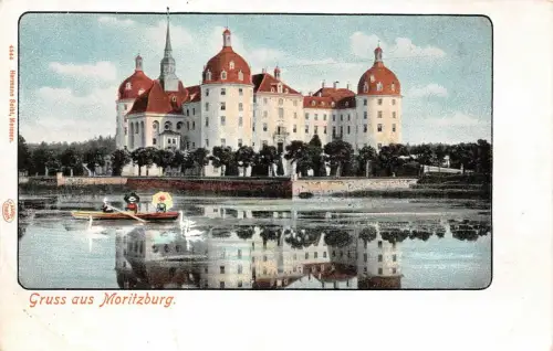 Gruss aus Moritzburg bei Dresden Sachsen Postkarte AK