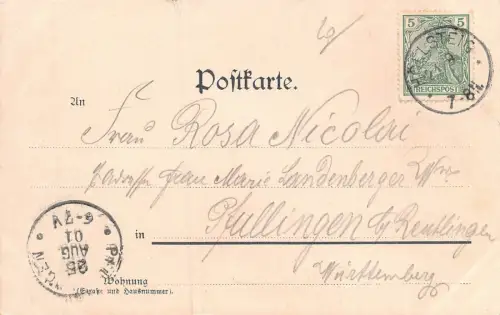 Höllenthal Sternen-Viaduct Baden-Württemberg Postkarte AK 1901