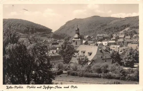 Zella-Mehlis Mehlis mit Reißiger-Stein und Metz AK 1937
