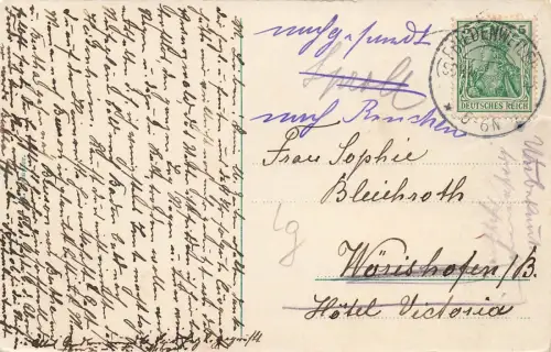 Ansicht auf Bad. Schwarzwald in Friedenweiler Baden-Württemberg Postkarte AK