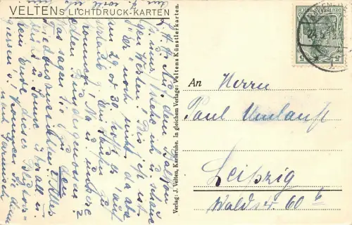 Baden-Baden Europäischer Hof Baden-Württemberg Postkarte AK 1913