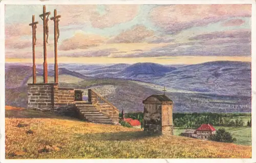 Kreuzberg in der Rhön Bayern Postkarte AK 1927