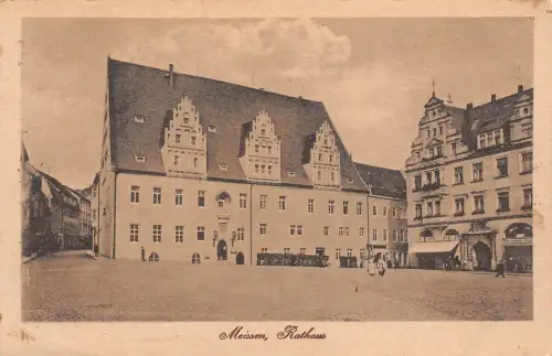 Meissen Rathaus Postkarte