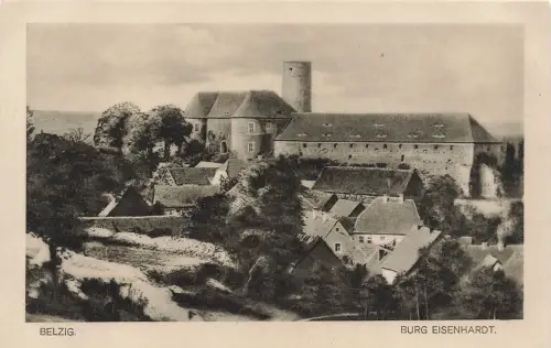 Burg Eisenhardt in Belzig Brandenburg Postkarte AK