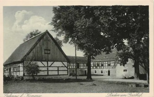 Gelenau b. Kamenz Linden am Gasthof Postkarte AK