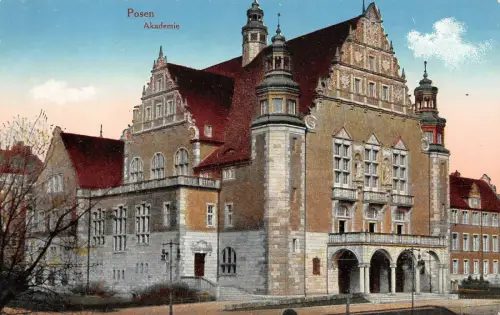 AK Posen Akademie Postkarte 1917