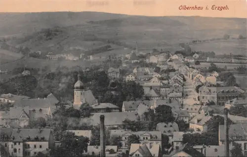 Olbernhau i. Erzgeb. Ansicht Postkarte AK