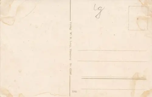 Blick auf das Ober- und Unterland im Helgoland Schleswig-Holstein Postkarten AK