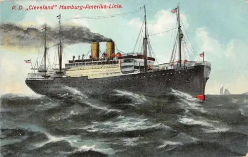 P. D. "Cleveland" Hamburg-Amerika-Linie AK