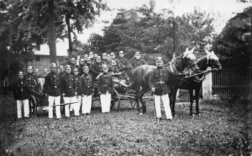 Feuerwehrmänner Kleinfriesen / Plauen Vogtland Orig. Foto