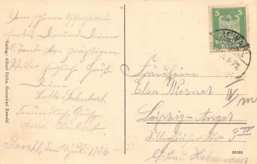 Ostseebad Rewahl / Rewal Hotel Dünenhof Postkarte 1926