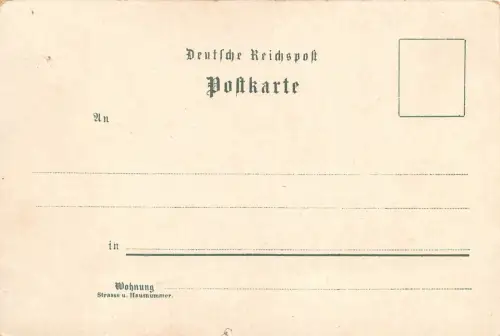 Gruss aus Karlsruhe Marktplatz Baden-Württemberg Litho Postkarte