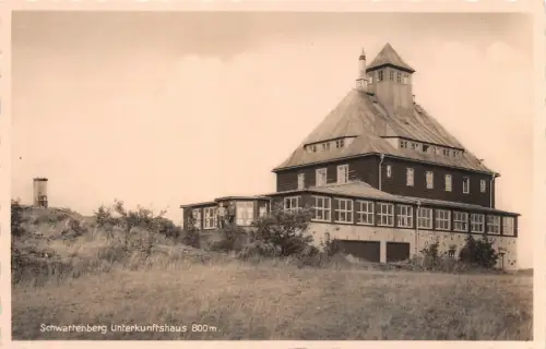 Unterkunftshaus Schwarzenberg Sachsen Postkarte