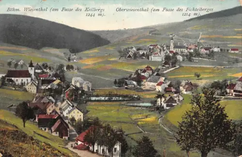 Böhm. Wiesenthal Keilberg Oberwiesenthal Fichtelberg AK 1911
