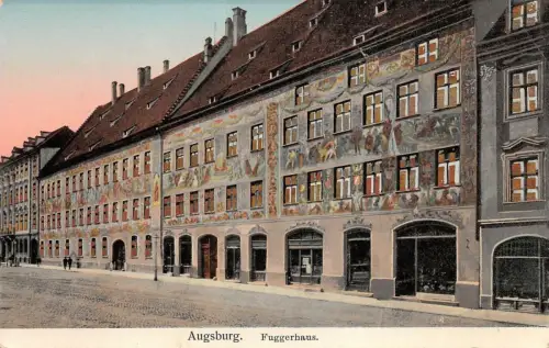 Augsburg Fuggerhaus Postkarte AK