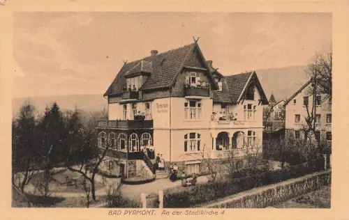 An der Stadtkirche 4, Tochterheim in Bad Pyrmont Niedersachsen Postkarte AK