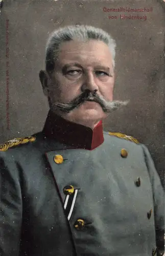 AK 1.WK Generalfeldmarschall von Hindenburg Portrait 1915