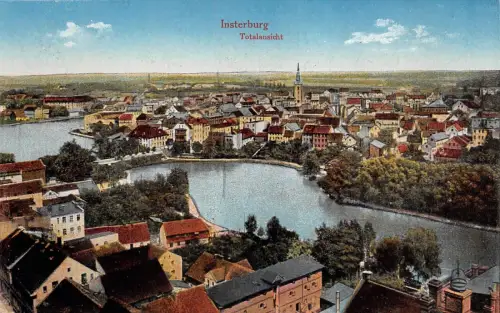 Insterburg Totalansicht Postkarte AK