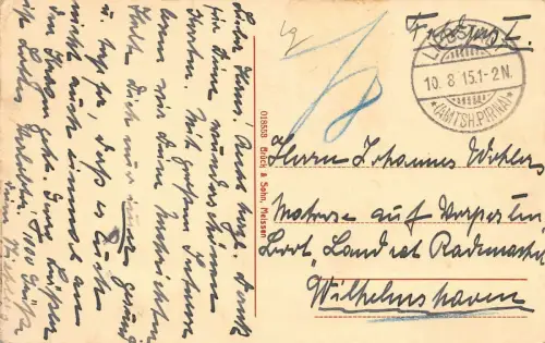 Liebstadt i. Sa. Ansicht Feldpostkarte AK 1915