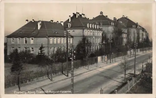 König Friedrich-August-Kaserne in Freiberg Sachsen Postkarte AK 1939