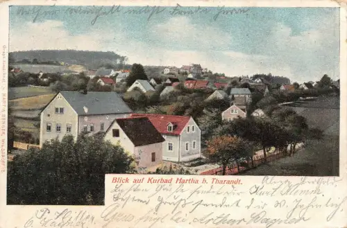 Blick auf Kurbad Hartha b. Tharandt Postkarte 1906