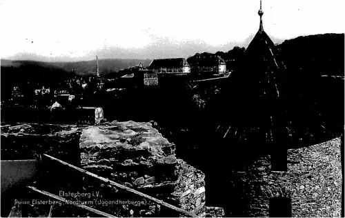 Elsterberg i. V. Ruine Elsterberg Nordturm (Jugendherberge) AK